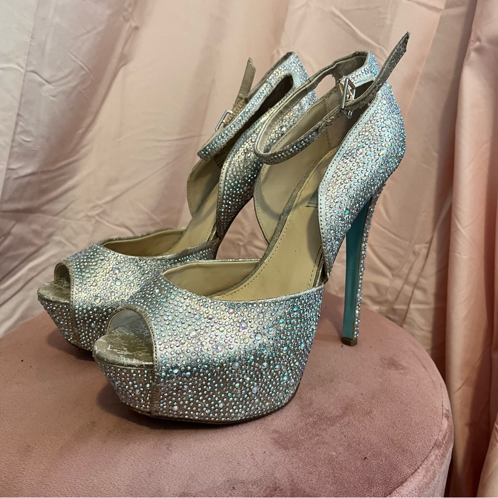 Iridescent Betsey Johnson Platfroms